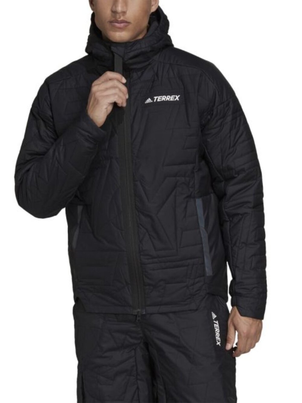 Adidas Men's Terrex MYSHELTER PrimaLoft Hooded Padded Jacket performs